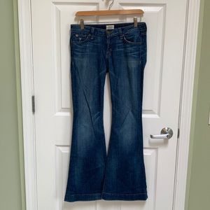 Hudson Flare bottom flap pocket jeans size 26